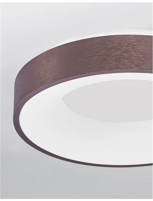 9353833 Plafoniera Nova Luce RANDO THIN LED 30W 1845lm 3000K Aluminium & Acrylic Brushed Coffee Dimabil Triac IP20 [6]