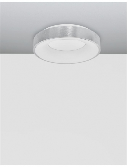 9353834 Plafoniera Nova Luce RANDO THIN LED 30W 1845lm 3000K Aluminium & Acrylic Brushed Silver Dimabil Triac IP20 [3]