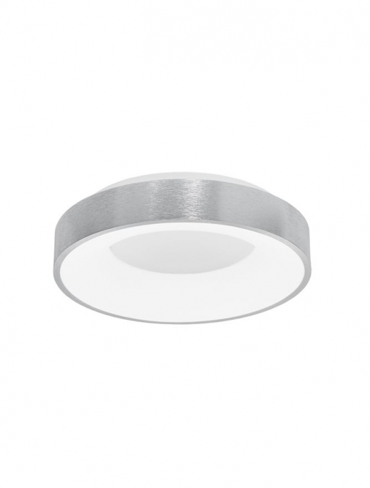 9353834 Plafoniera Nova Luce RANDO THIN LED 30W 1845lm 3000K Aluminium & Acrylic Brushed Silver Dimabil Triac IP20 [1]