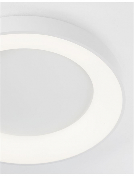9353852 Plafoniera Nova Luce RANDO THIN LED 50W 2864lm 3000K Aluminium & Acrylic Sandy White Dimabil Triac IP20 [4]