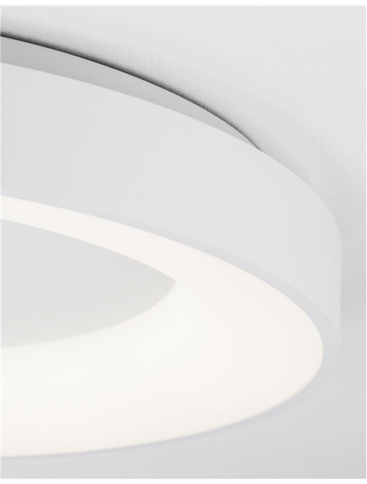 9353852 Plafoniera Nova Luce RANDO THIN LED 50W 2864lm 3000K Aluminium & Acrylic Sandy White Dimabil Triac IP20 [3]