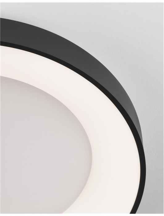 9353853 Plafoniera Nova Luce RANDO THIN LED 50W 2864lm 3000K Aluminium & Acrylic Sandy Black Dimabil Triac IP20 [4]