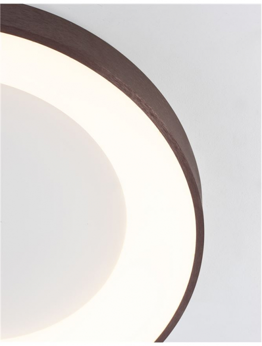 9353855 Plafoniera Nova Luce RANDO THIN LED 50W 2864lm 3000K Aluminium & Acrylic Brushed Coffee Dimabil Triac IP20 [6]