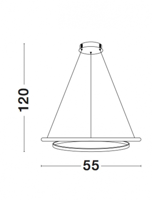 9357041 Suspensie Nova Luce MALVI LED 32W 2745lm 3000K IP20 Aluminiu & Acril Sandy White NOVALUCE [5]