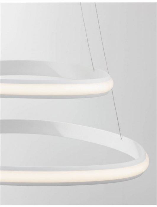 9357061 Lustra Nova Luce ARIES LED 48W 2363lm 3000K IP20 Aluminiu & Acril Sandy White NOVALUCE [6]