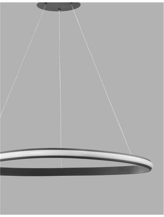 9357064 Suspensie Nova Luce ARIES LED 32W 1770lm 3000K IP20 Aluminiu & Acril Sandy Black NOVALUCE [2]