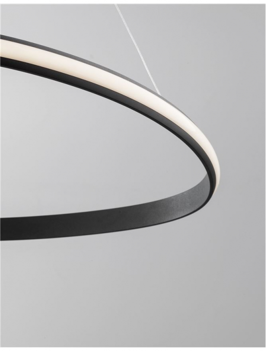 9357064 Suspensie Nova Luce ARIES LED 32W 1770lm 3000K IP20 Aluminiu & Acril Sandy Black NOVALUCE [4]