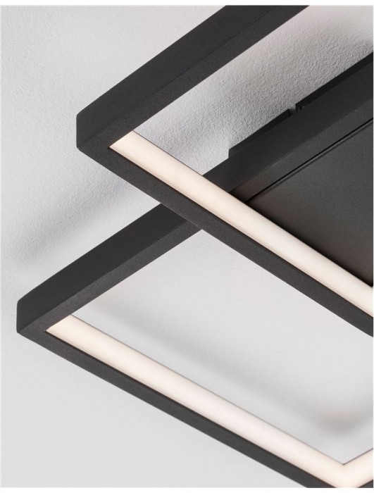 9364037 Plafoniera Nova Luce PORTO LED 19W 998lm 3000K IP20 Aluminiu/Acril Sandy Black NOVALUCE [5]