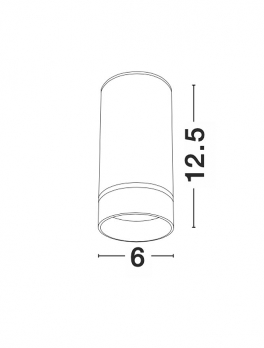 9387002 Spot Aplicat Nova Luce ESCA GU10 1x10W   Aluminium & Acrylic Sandy White  IP20 [6]