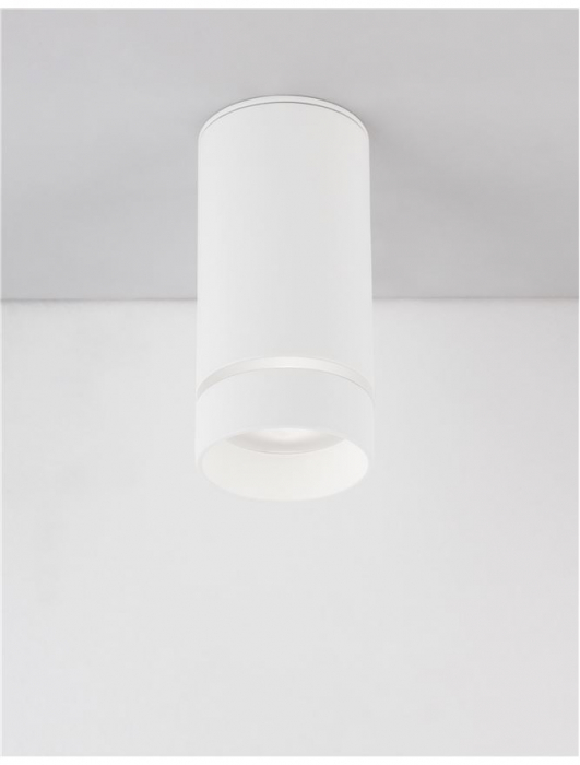 9387002 Spot Aplicat Nova Luce ESCA GU10 1x10W   Aluminium & Acrylic Sandy White  IP20 [5]