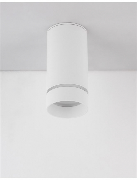 9387002 Spot Aplicat Nova Luce ESCA GU10 1x10W   Aluminium & Acrylic Sandy White  IP20 [4]