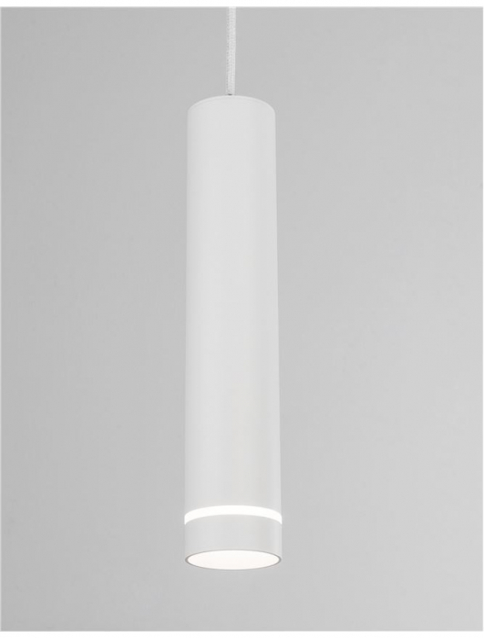 9387004 Pendul Nova Luce ESCA GU10 1x10W   Aluminium & Acrylic Sandy White  IP20 [5]