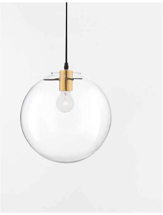 9416925 Pendul Nova Luce MIRALE E27 1x12W   Metal & Glass Gold  IP20 [2]