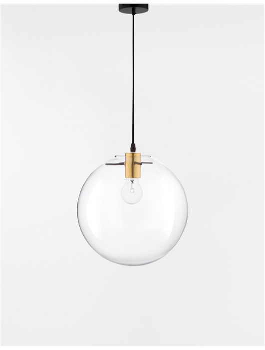 9416925 Pendul Nova Luce MIRALE E27 1x12W   Metal & Glass Gold  IP20 [3]