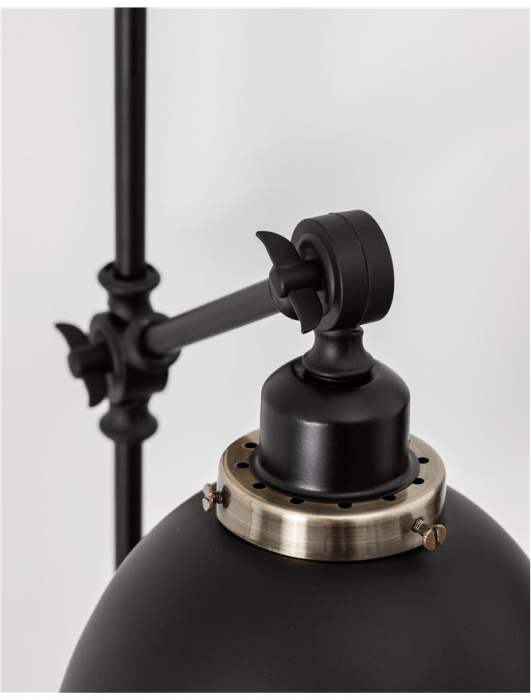 9420850 Aplica Nova Luce VIRGO E27 1x12W   Metal Black & Brass  IP20 [8]
