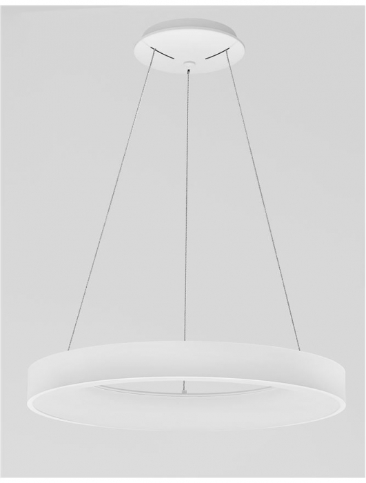 9453043 Suspensie Nova Luce RANDO LED 50W 3250lm 3000K - 4000K IP20 Aluminiu & Acril Sandy White NOVALUCE [3]