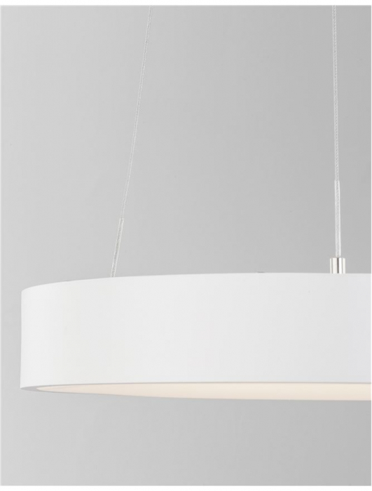 9453430 Lustra Nova Luce RANDO THIN LED 30W 1845lm 3000K Aluminium & Acrylic Sandy White Dimabil Triac IP20 [3]
