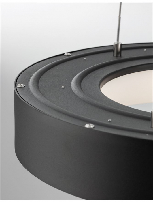 9453431 Lustra Nova Luce RANDO THIN LED 30W 1845lm 3000K Aluminium & Acrylic Sandy Black Dimabil Triac IP20 [5]