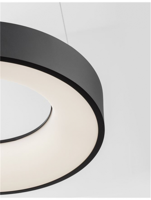 9453431 Lustra Nova Luce RANDO THIN LED 30W 1845lm 3000K Aluminium & Acrylic Sandy Black Dimabil Triac IP20 [3]