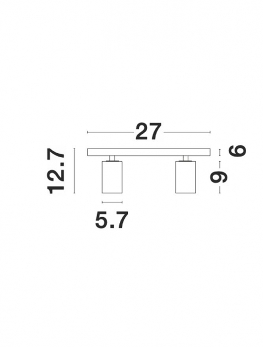 9460971 Plafoniera Nova Luce INUS GU10 1x10W   Aluminium Black & Satin Gold  IP20 [4]
