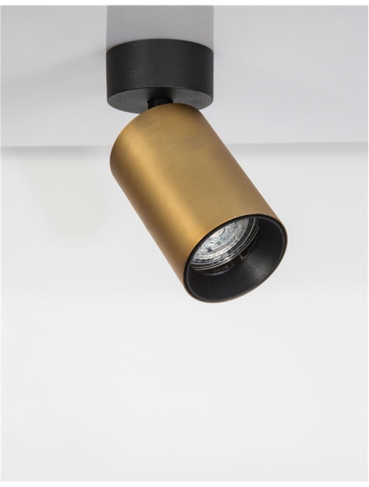 9460972 Plafoniera Nova Luce INUS GU10 1x10W   Aluminium Black & Satin Gold  IP20 [3]