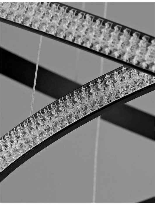 9481092 Suspensie Nova Luce NAGER LED 45W 2737lm 3000K IP20 Aluminiu/Acril Sandy Black [4]