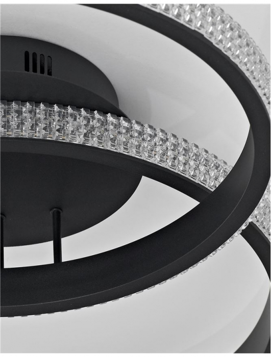 9481094 Plafoniera Nova Luce NAGER LED 28W 1681lm 3000K IP20 Aluminiu/Acril Sandy Black [6]