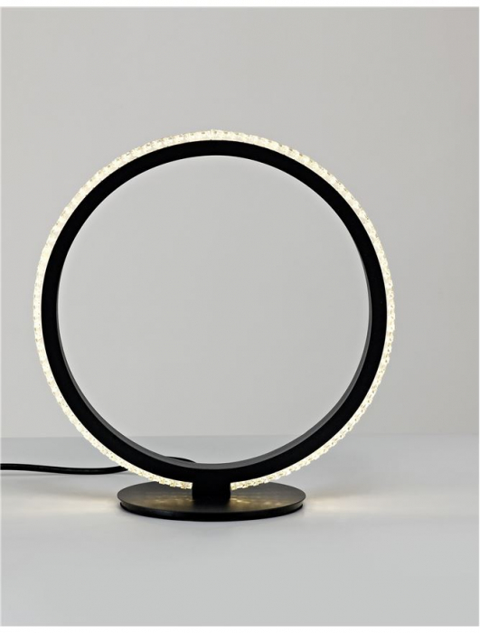 9481095 Veioza Nova Luce NAGER LED 11W 536lm 3000K IP20 Aluminiu/Acril Sandy Black [3]