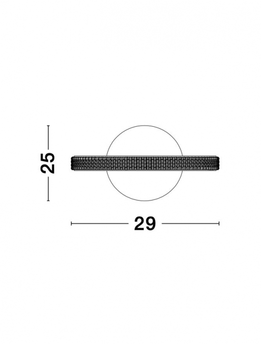 9481095 Veioza Nova Luce NAGER LED 11W 536lm 3000K IP20 Aluminiu/Acril Sandy Black [7]