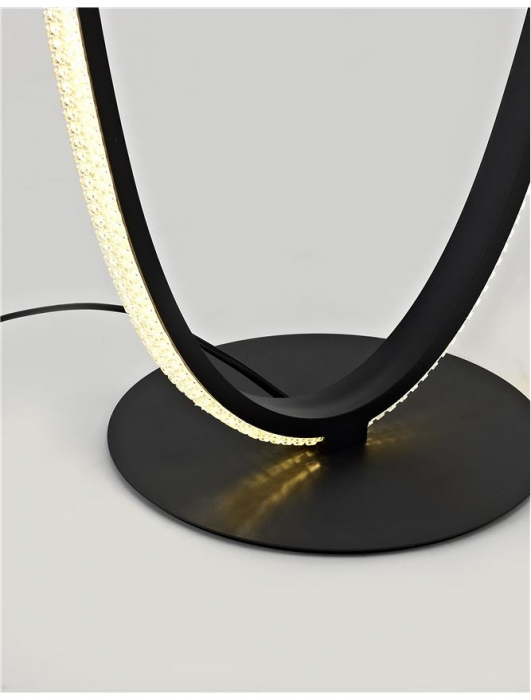 9481096 Lampadar Nova Luce NAGER LED 35W 1873lm 3000K IP20 Aluminiu/Acril Sandy Black [3]