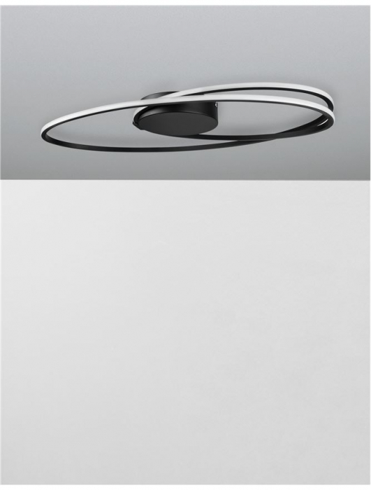 9500710 Plafoniera Nova Luce VIARREGIO LED 28W 1950lm 3000K Aluminium & Acrylic Matt Black Nedimabil IP20 [3]