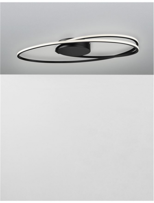 9500710 Plafoniera Nova Luce VIARREGIO LED 28W 1950lm 3000K Aluminium & Acrylic Matt Black Nedimabil IP20 [4]