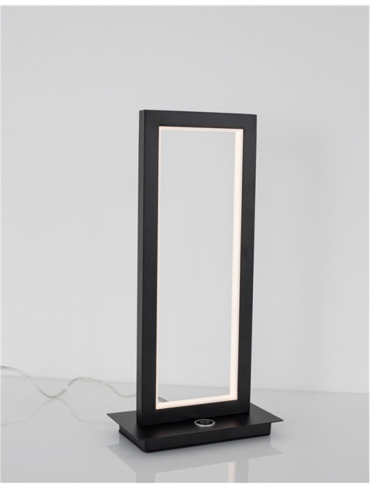 9500811 Veioza Nova Luce WENNA LED 12W 750lm 3000K IP20 Aluminiu/Acril Matt Black NOVALUCE [4]