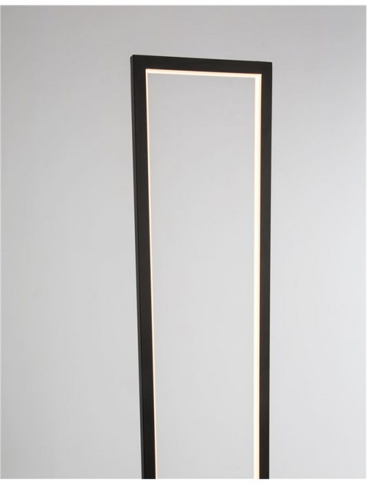 9500812 Lampadar Nova Luce WENNA LED 38W 3363lm 3000K Aluminium & Acrylic Matt Black Nedimabil IP20 [6]