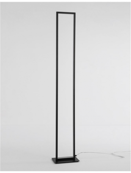 9500812 Lampadar Nova Luce WENNA LED 38W 3363lm 3000K Aluminium & Acrylic Matt Black Nedimabil IP20 [3]