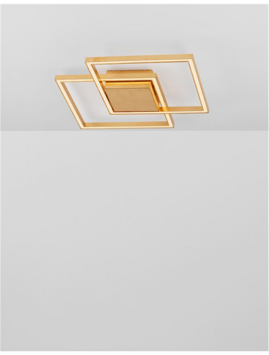 9500821 Plafoniera Nova Luce BILBAO LED 25W 1600lm 3000K Aluminium & Acrylic Gold Nedimabil IP20 [2]