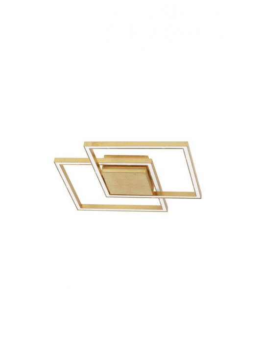 9500821 Plafoniera Nova Luce BILBAO LED 25W 1600lm 3000K Aluminium & Acrylic Gold Nedimabil IP20 [1]