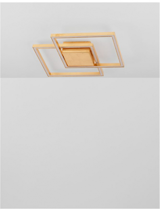 9500821 Plafoniera Nova Luce BILBAO LED 25W 1600lm 3000K Aluminium & Acrylic Gold Nedimabil IP20 [3]