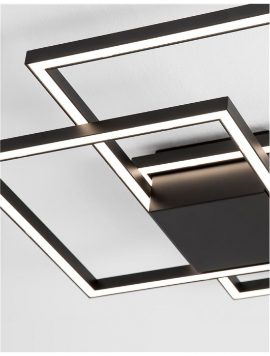 9500832 Plafoniera Nova Luce BILBAO LED 42W 2650lm 3000K Aluminium & Acrylic Matt Black Nedimabil IP20 [4]