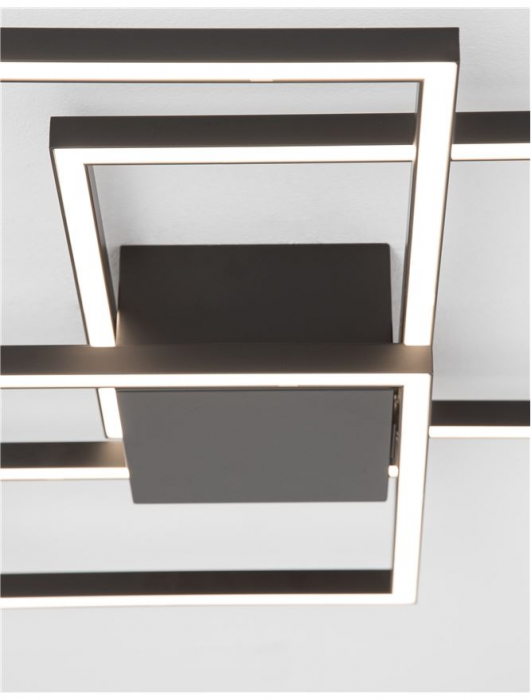 9500832 Plafoniera Nova Luce BILBAO LED 42W 2650lm 3000K Aluminium & Acrylic Matt Black Nedimabil IP20 [5]