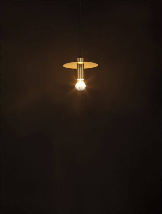 9501240 Pendul Nova Luce ROYAL E27 1x12W   Metal Gold  IP20 [3]