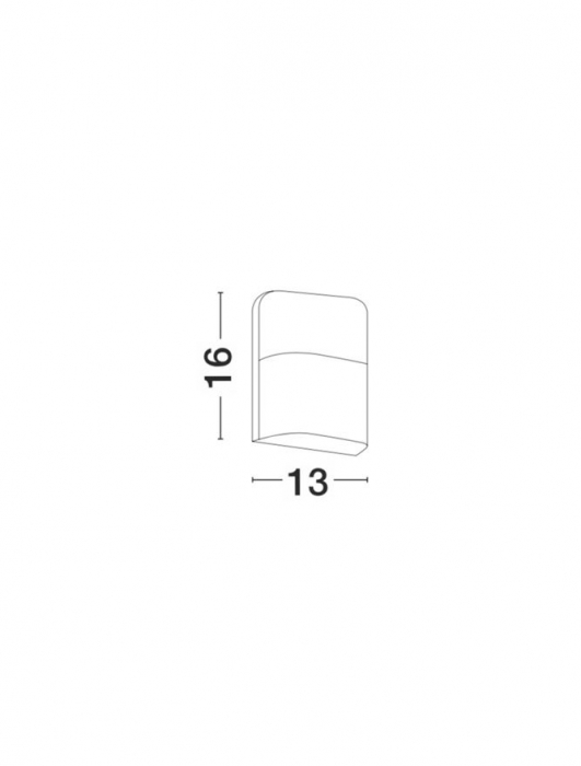 9522102 Aplica Nova Luce DROPLET LED 6W 230lm 3000K IP65 Aluminium & Acrylic Sandy Black Beam 64 degrees [2]