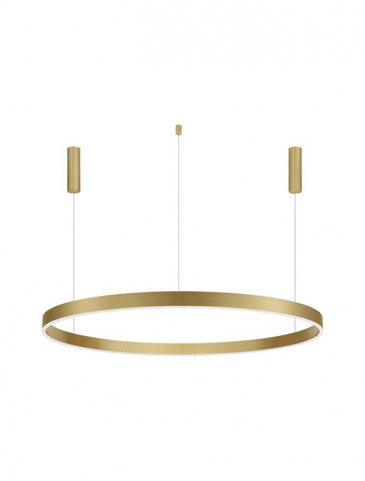 9530202 Lustra Nova Luce MOTIF LED 72W 5250lm 3000K  Aluminium & Acrylic Brass Gold Dimabil Triac IP20 [1]