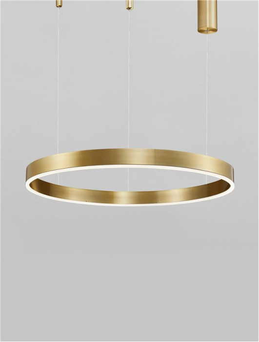 9530208 Lustra Nova Luce MOTIF LED 60W 4165lm 2700K - 6000K  Aluminium & Acrylic Brass Gold Dimabil CCT IP20 [4]