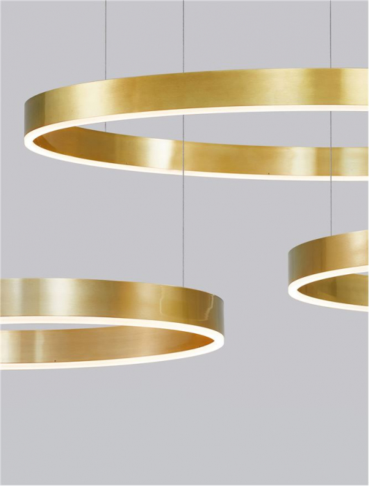 9530208 Lustra Nova Luce MOTIF LED 60W 4165lm 2700K - 6000K  Aluminium & Acrylic Brass Gold Dimabil CCT IP20 [5]