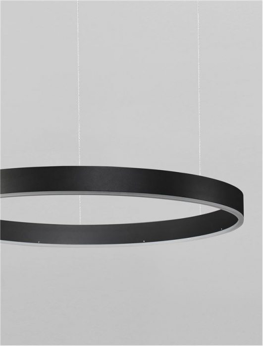 9530212 Lustra Nova Luce MOTIF LED 40W 2943lm 2700K - 6000K  Aluminium & Acrylic Sandy Black Dimabil CCT IP20 [3]