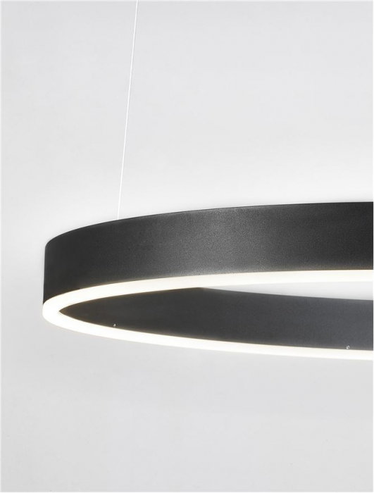 9530213 Lustra Nova Luce MOTIF LED 60W 3684lm 2700K - 6000K  Aluminium & Acrylic Sandy Black Dimabil CCT IP20 [3]