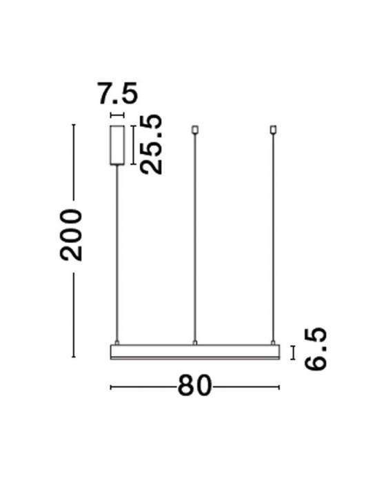 9530214 Lustra Nova Luce MOTIF LED 60W 4165lm 2700K - 6000K  Aluminium & Acrylic Sandy Black Dimabil CCT IP20 [5]