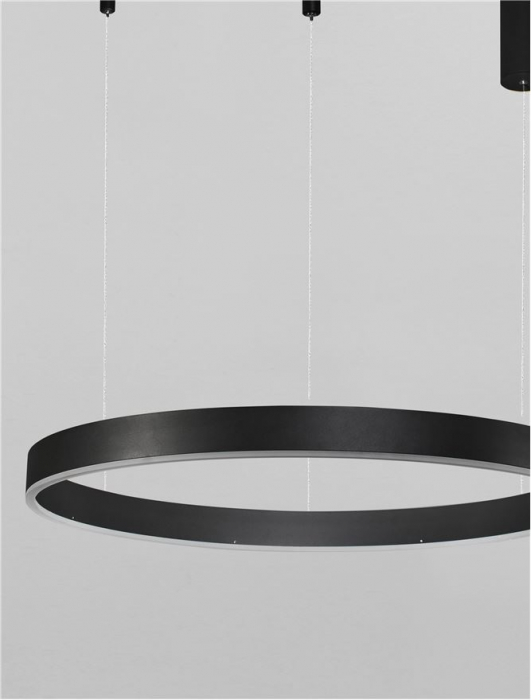 9530214 Lustra Nova Luce MOTIF LED 60W 4165lm 2700K - 6000K  Aluminium & Acrylic Sandy Black Dimabil CCT IP20 [4]