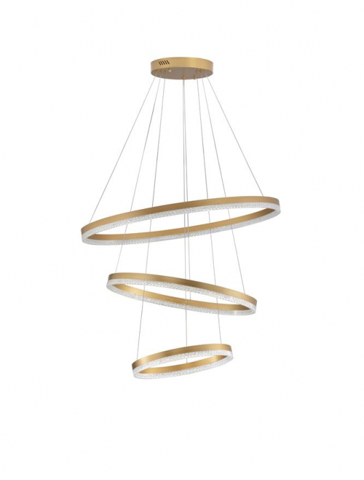 9530232 Lustra Nova Luce ADRIA LED 97W 9452lm 3000K Aluminium Brass Gold Dimabil Triac IP20 [3]